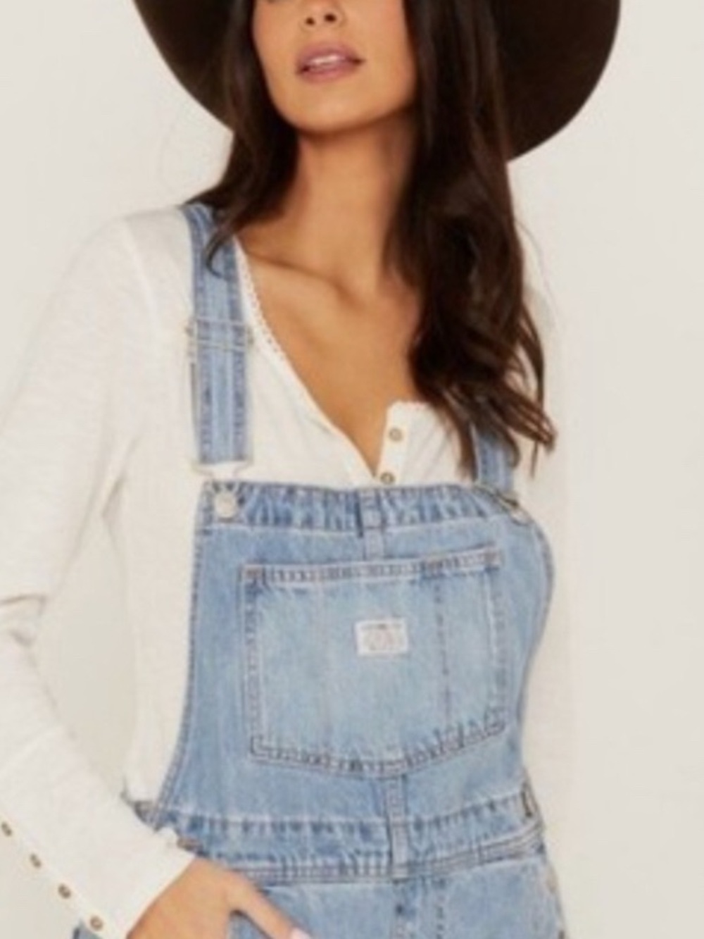 Levi's Light Blue Denim Overalls Two Horse Brand - M